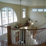 Stone Prairie - Stately Curved Balcony and Entry Window Construction McMinnville - Stately Curved Balcony and Entry Window