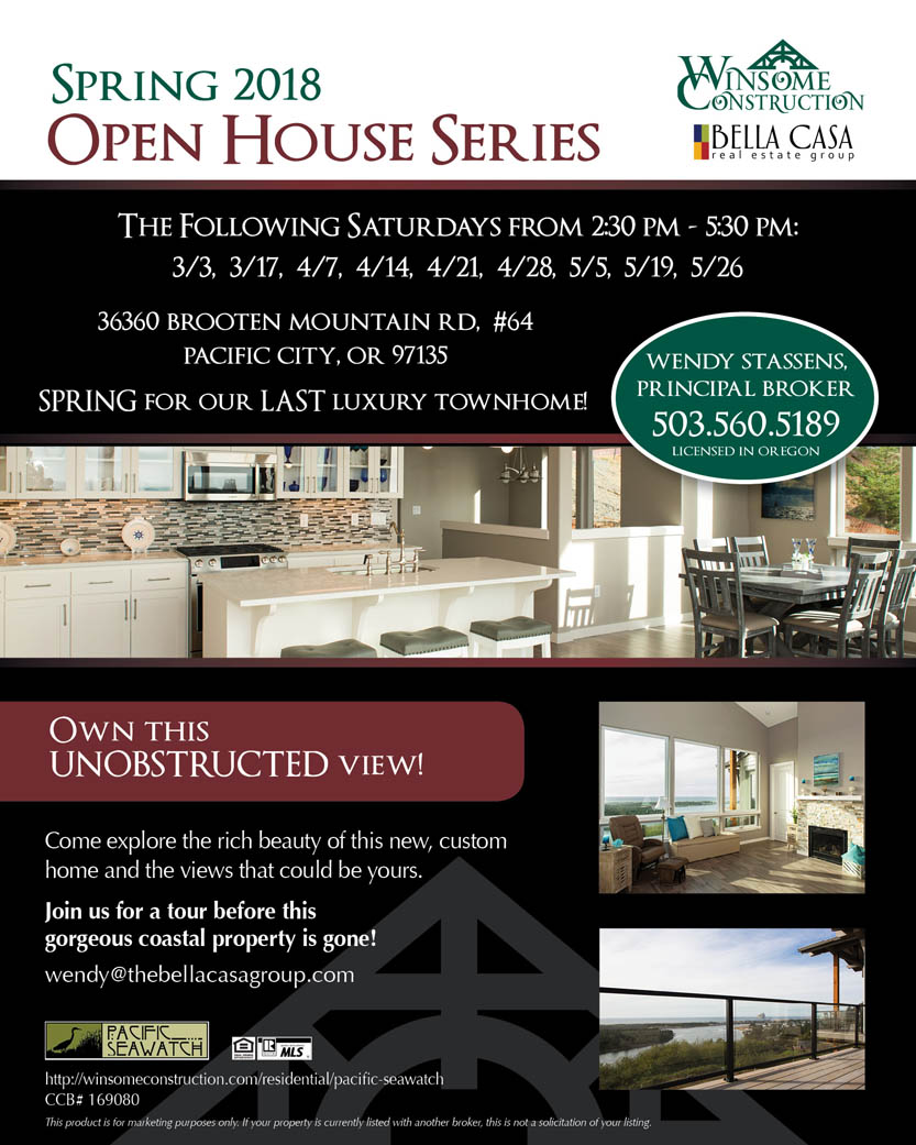 Oregon Coast Homes Spring 2018 Open House - Luxury Townhomes