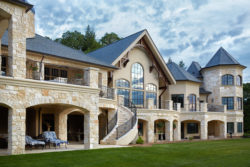 Backside of French European Country estate
